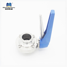 Sanitary SUS304/ 316L TC Tri Clamp Manual Butterfly Valve With Multi-Position Handle